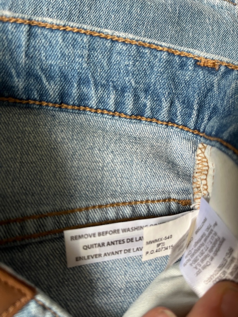 Madewell Light Blue Straight-Leg Jeans - Picture 7 of 12